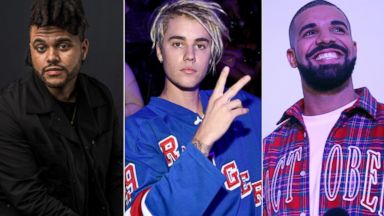 Billboard Music Awards 16 The Weeknd Justin Bieber And Drake Among Top Finalists Abc News