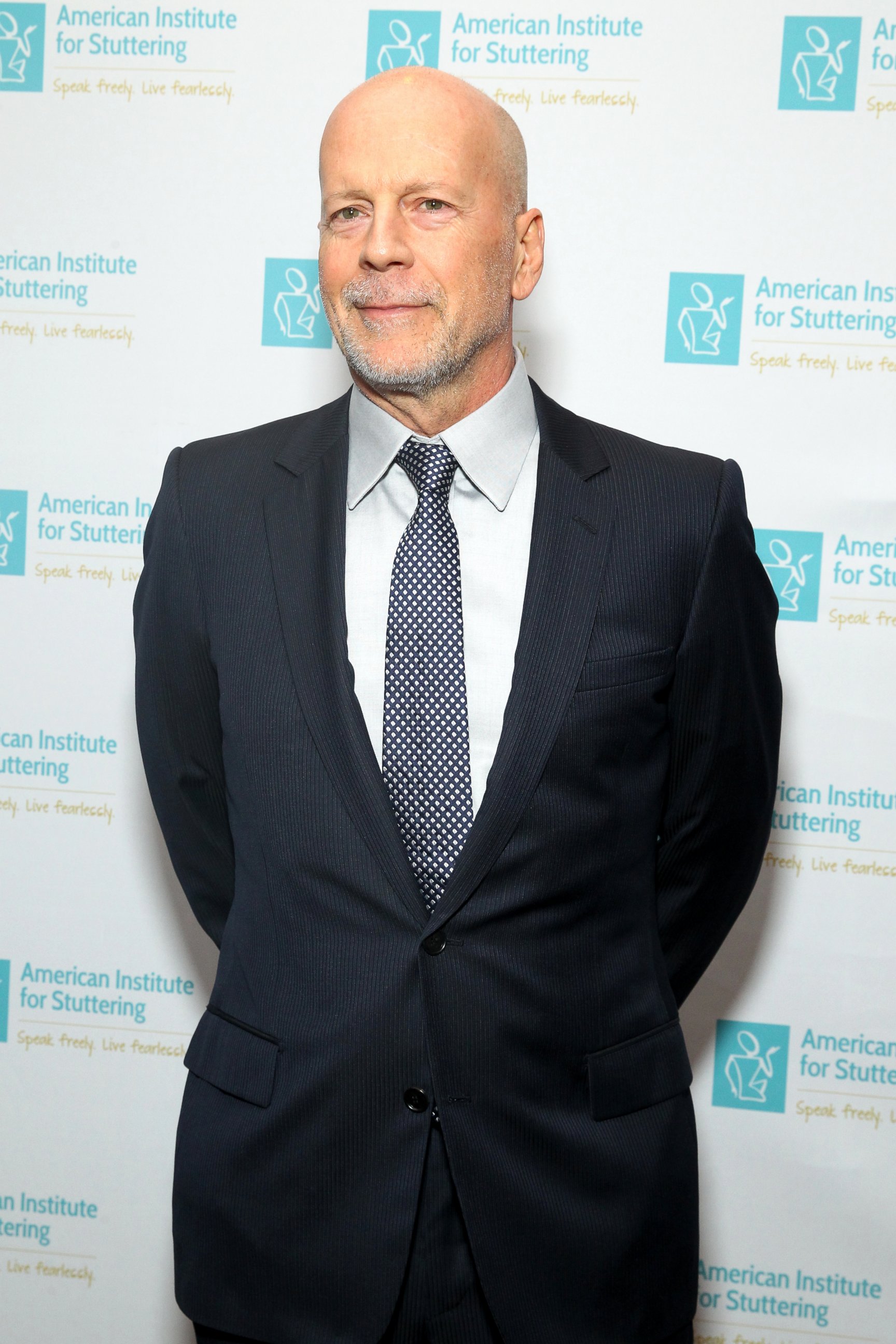 PHOTO: Bruce Willis attends American Institute for Stuttering Freeing Voices Changing Lives 10th Annual Benefit Gala on June 6, 2016 in New York. 
