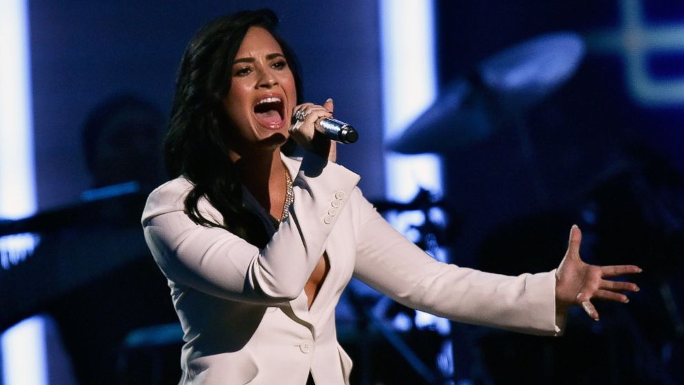 Singer Demi Lovato performs onstage during The 58th GRAMMY Awards at Staples Center on Feb. 15, 2016, in Los Angeles.
