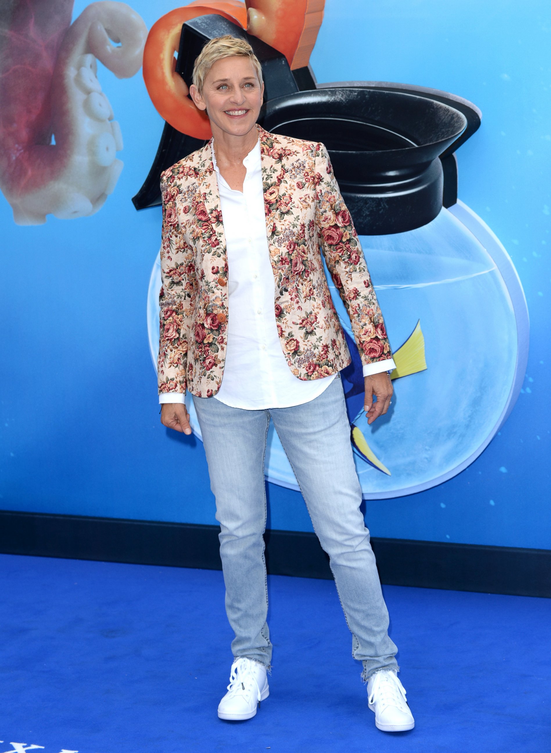 PHOTO: Ellen DeGeneres attends the UK Premiere of "Finding Dory" at Odeon Leicester Square, July 10, 2016, in London.