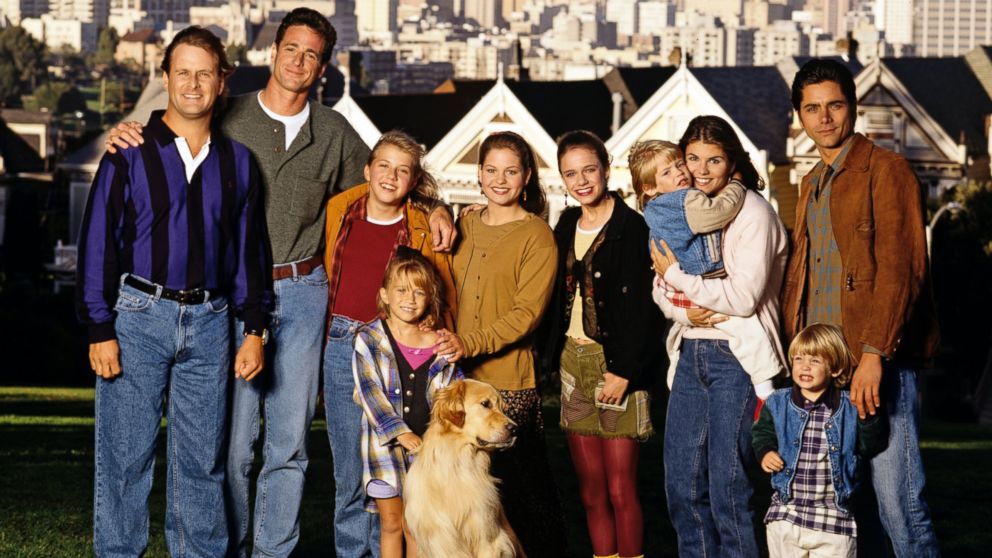 The cast of "Full House" seen together in 1994.
