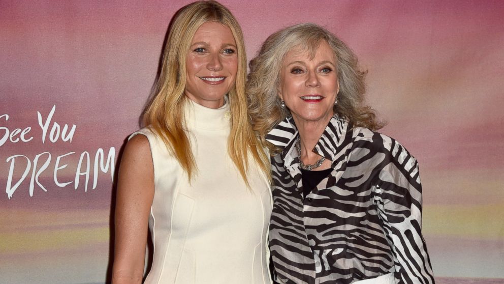 Actors Gwyneth Paltrow and Blythe Danner attend the Los Angeles special screening of Bleecker Street's "I'll See You In My Dreams"  at The London Screening Room, May 7, 2015, in West Hollywood, Calif.