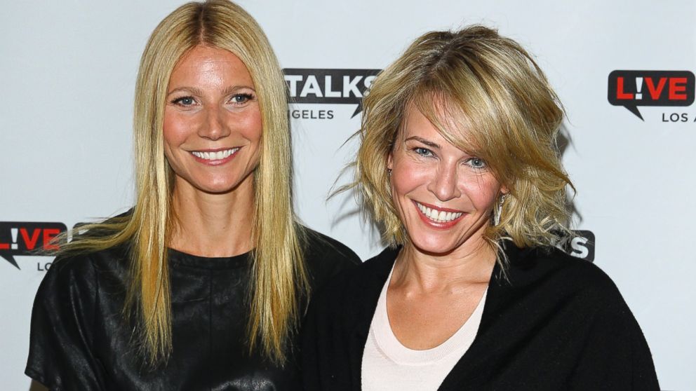 Gwyneth Paltrow and Chelsea Handler attend An Evening With Chelsea Handler In Conversation with Gwyneth Paltrow at Alex Theatre, March 11, 2014, in Glendale, Calif. 