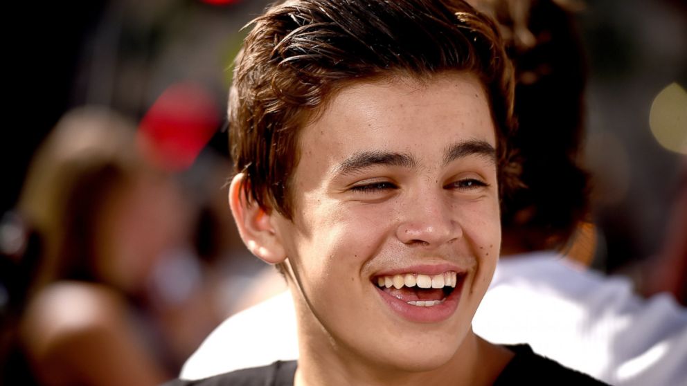 PHOTO: Online video personality Hayes Grier arrives at the premiere of Awesomeness TV's "Janoskians: Untold and Untrue" at the Bruin Theatre on Aug. 25, 2015 in Los Angeles.