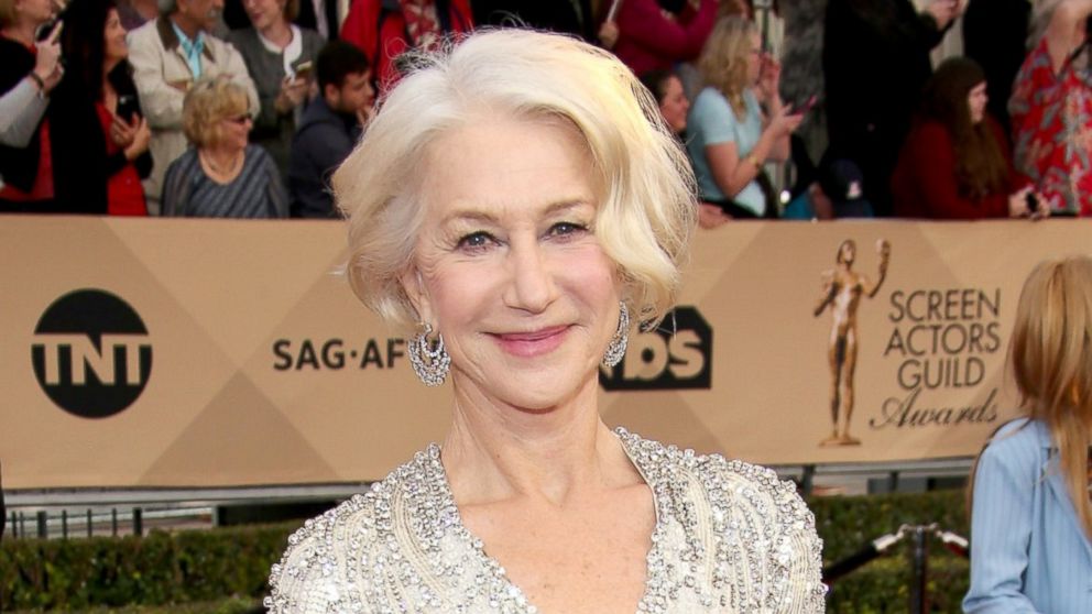 Actress Helen Mirren attends the 22nd Annual Screen Actors Guild Awards at The Shrine Auditorium, Jan. 30, 2016, in Los Angeles.