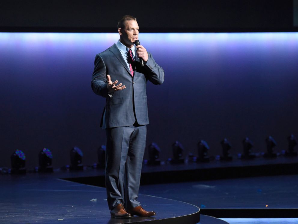 PHOTO: John Cena in NBCUniversal Upfront in New York City, May 16, 2016.