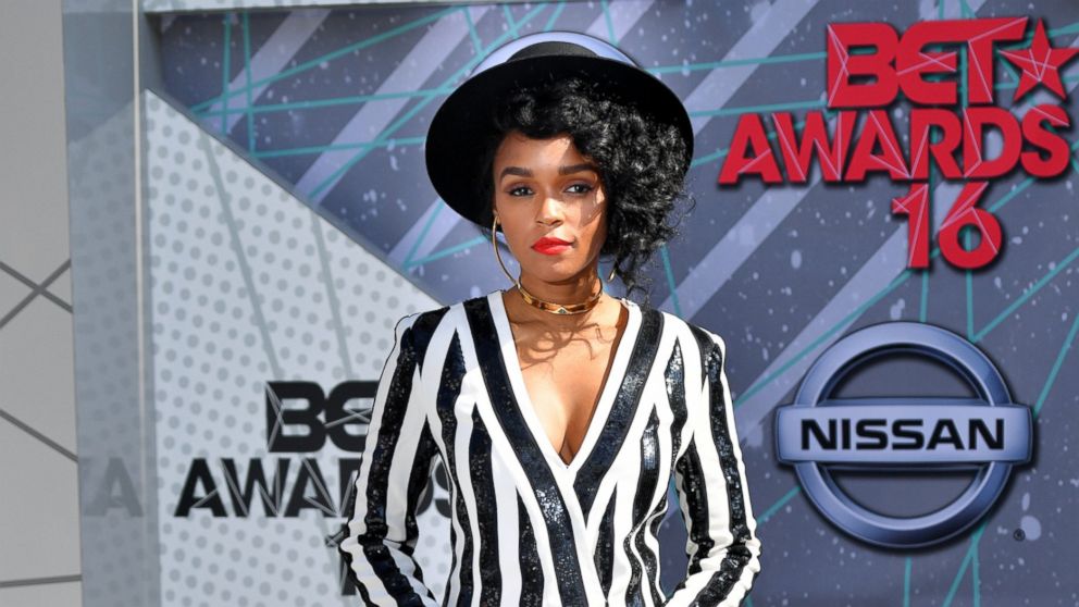 Janelle Monae attends the 2016 BET awards at Microsoft Theater, June 26, 2016, in Los Angeles.