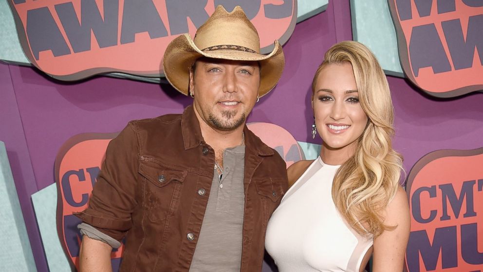 Jason Aldean and Brittany Kerr attend the 2014 CMT Music awards at the Bridgestone Arena in this June 4, 2014, file photo in Nashville, Tenn. 