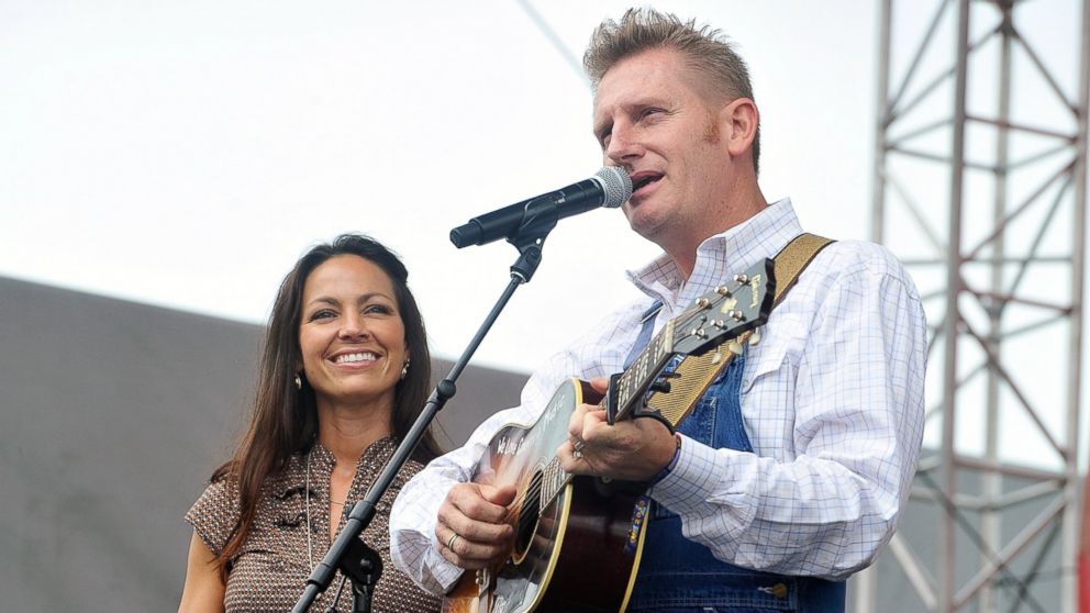 Rory Feek and Joey Feek of the band Joey & Rory perform on the Chevrolet Riverfront Stage during the 2013 CMA Music Festival on June 9, 2013 in Nashville, Tenn. 