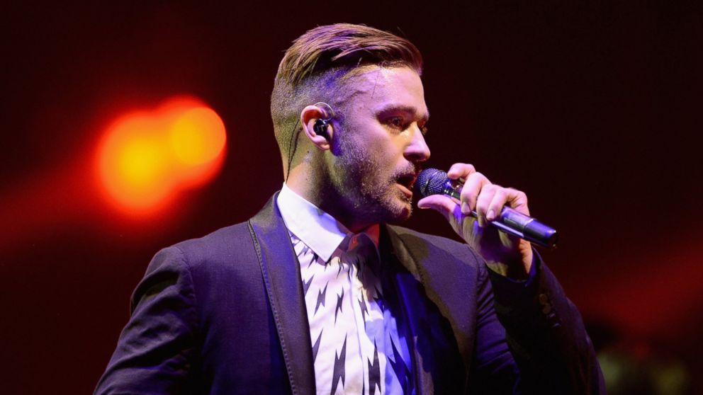 Justin Timberlake performs on stage at the 02 Arena on June 10, 2014 in London. 