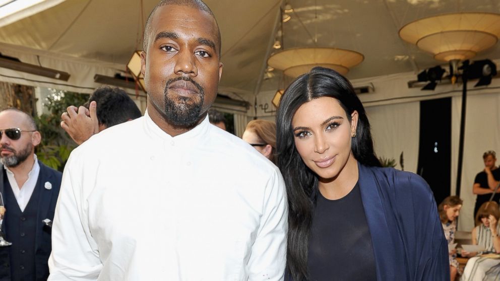 Kanye West and Kim Kardashian attend CFDA/Vogue Fashion Fund Show and Tea at Chateau Marmont on Oct. 20, 2015 in Los Angeles. 