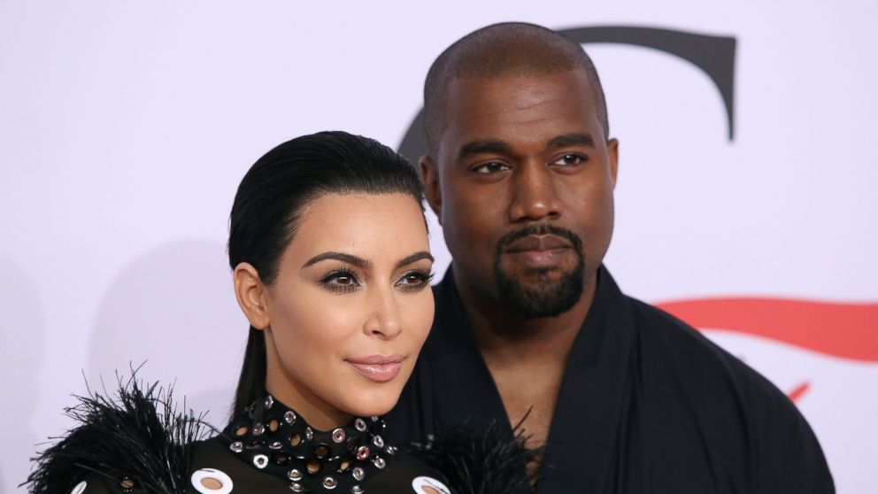Kim Kardashian West and Kanye West attend the 2015 CFDA Awards at Alice Tully Hall at Lincoln Center on June 1, 2015 in New York City. 