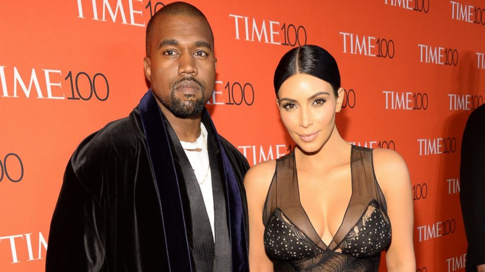 Kanye West and Kim Kardashian West attend TIME 100 Gala, TIME's 100 Most Influential People In The World at Jazz at Lincoln Center, April 21, 2015, in New York.   