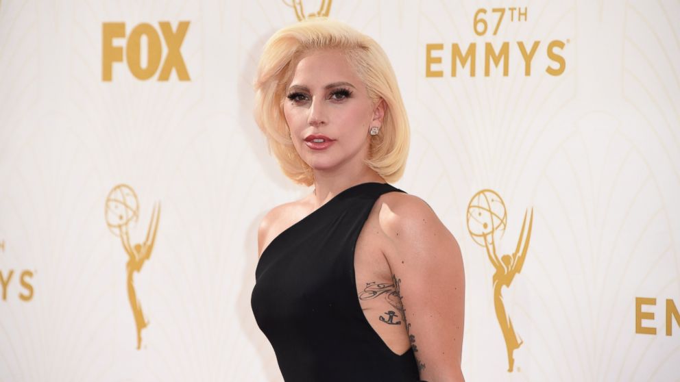 Lady Gaga attends the 67th Emmy Awards, Sept. 20, 2015 at the Microsoft Theatre in downtown Los Angeles. 