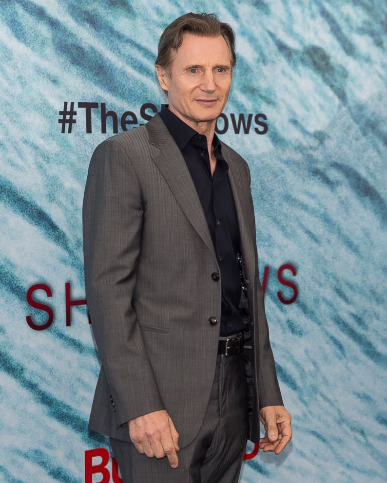 PHOTO: Liam Neeson attends 'The Shallows' World Premiere on June 21, 2016 in New York. 