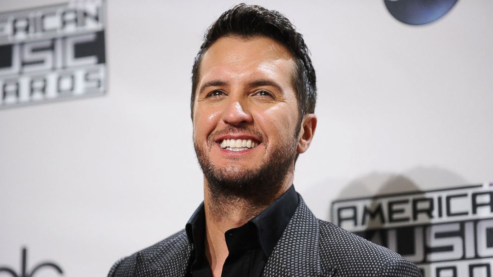 Singer Luke Bryan poses in the press room at the 2014 American Music Awards at Nokia Theatre L.A. Live, Nov. 23, 2014, in Los Angeles.  