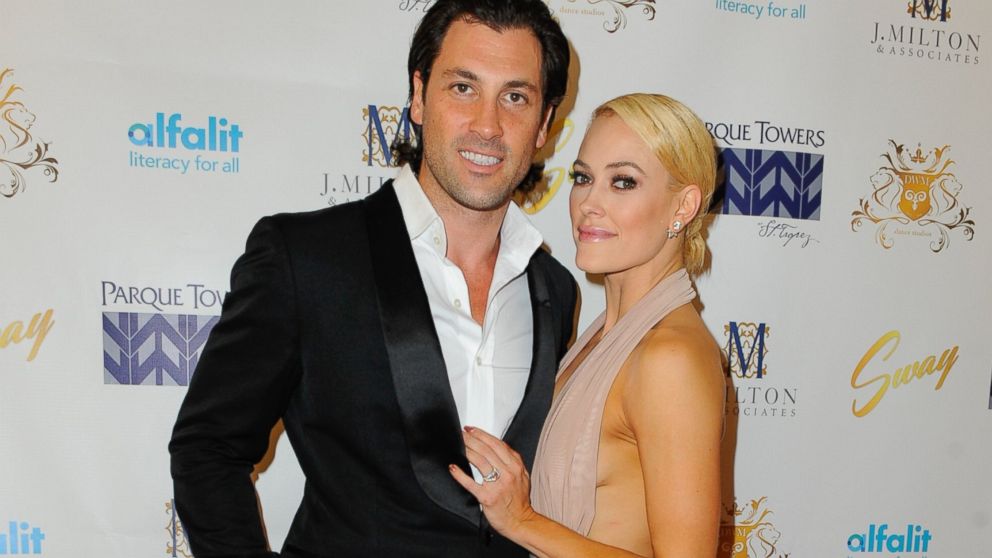 Maks Chmerkovskiy and Peta Murgatroyd attend SWAY Alfalit Gala at Gary Nader Art centre on Dec. 5, 2015 in Miami.