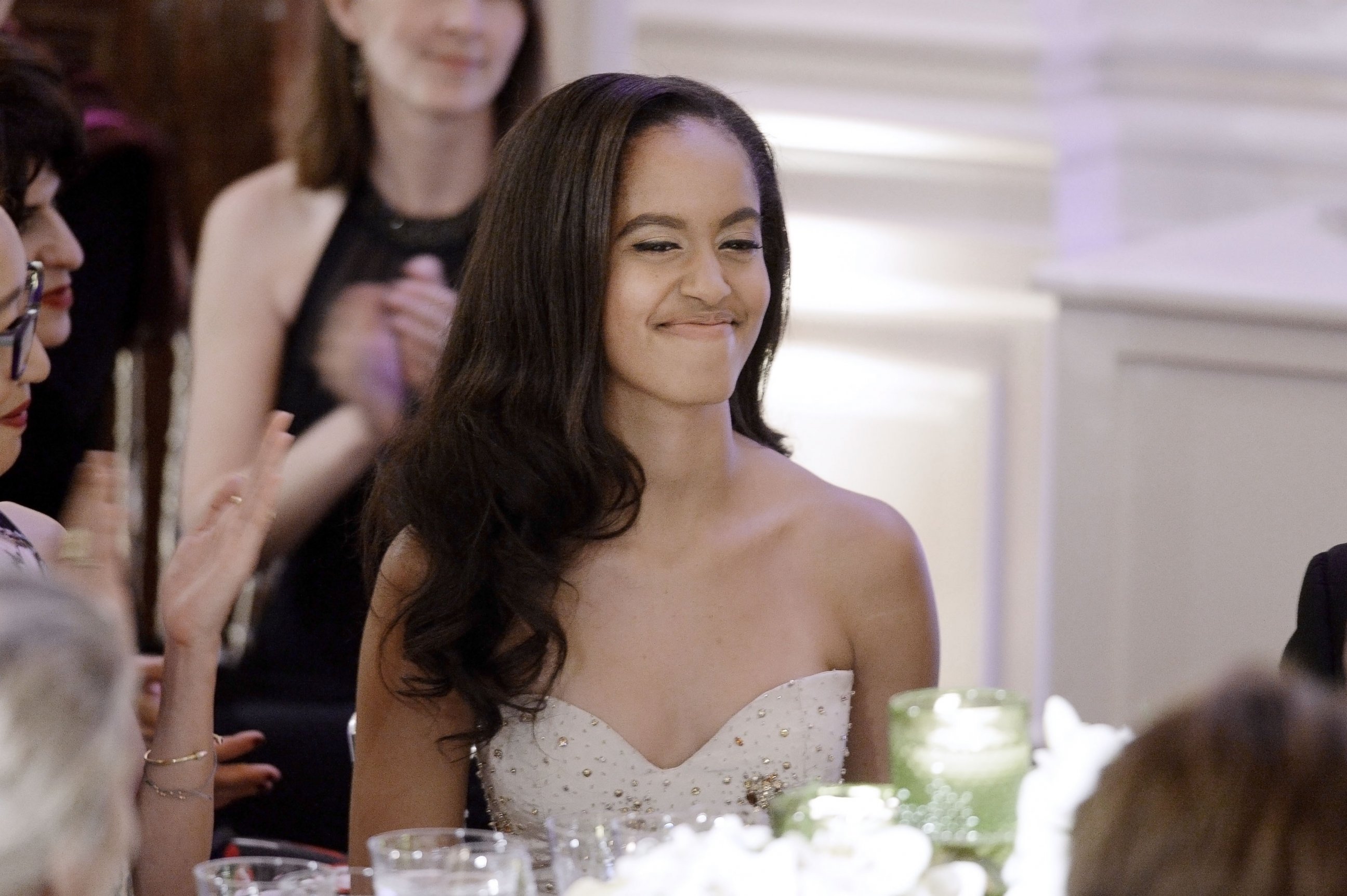 PHOTO: Malia Obama attends a State Dinner at the White House, March 10, 2016, in Washington.