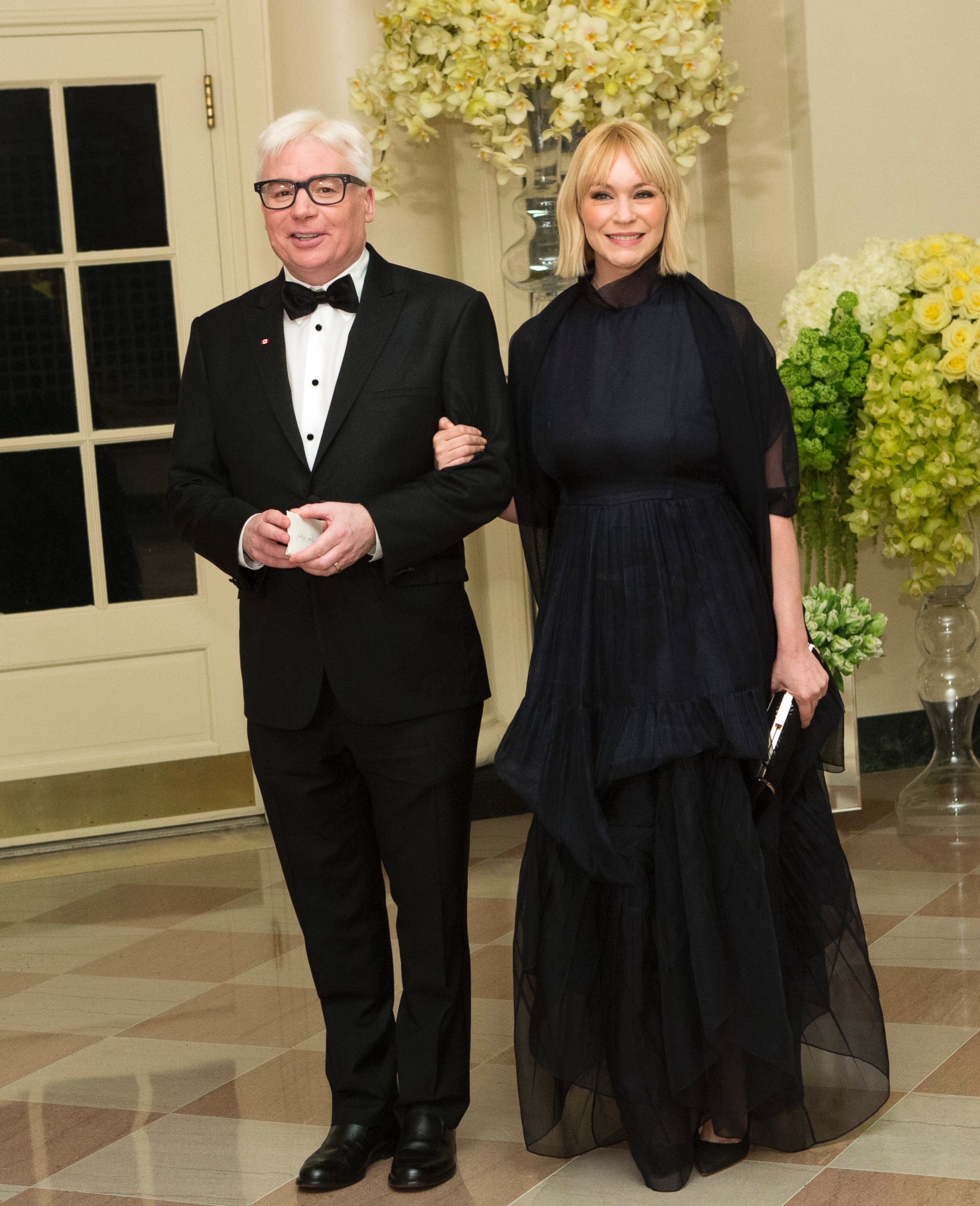 PHOTO: Actor Mike Myers and Kelly Myers arrive at a State Dinner in honor of Canadian Prime Minister Justin Trudeau at the White House in Washington, March 10, 2016.  