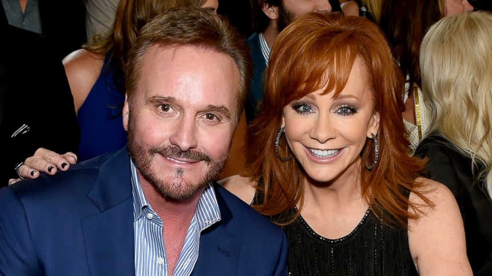 Narvel Blackstock and honoree Reba McEntire attend the 50th Academy of Country Music Awards at AT&T Stadium in this April 19, 2015 file photo in Arlington, Texas.