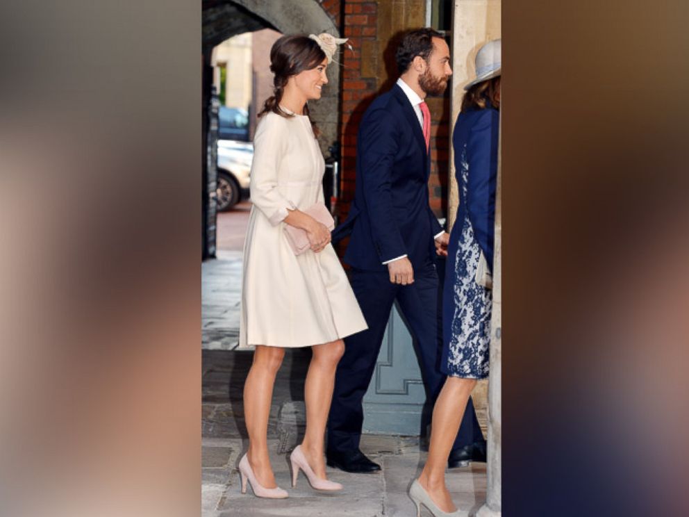 PHOTO: Pippa and James Middleton arrive at the Chapel Royal in St James's Palace, ahead of the christening of the three month-old Prince George of Cambridge by the Archbishop of Canterbury, on Oct. 23, 2013, in London.