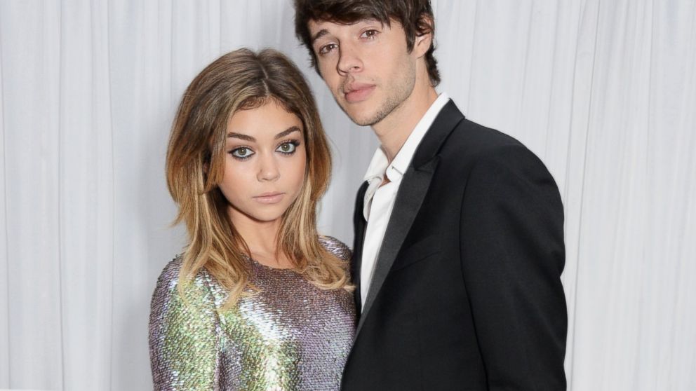 Sarah Hyland and Matt Prokop attend the Glamour Women of the Year Awards in Berkeley Square Gardens, June 3, 2014, in London.