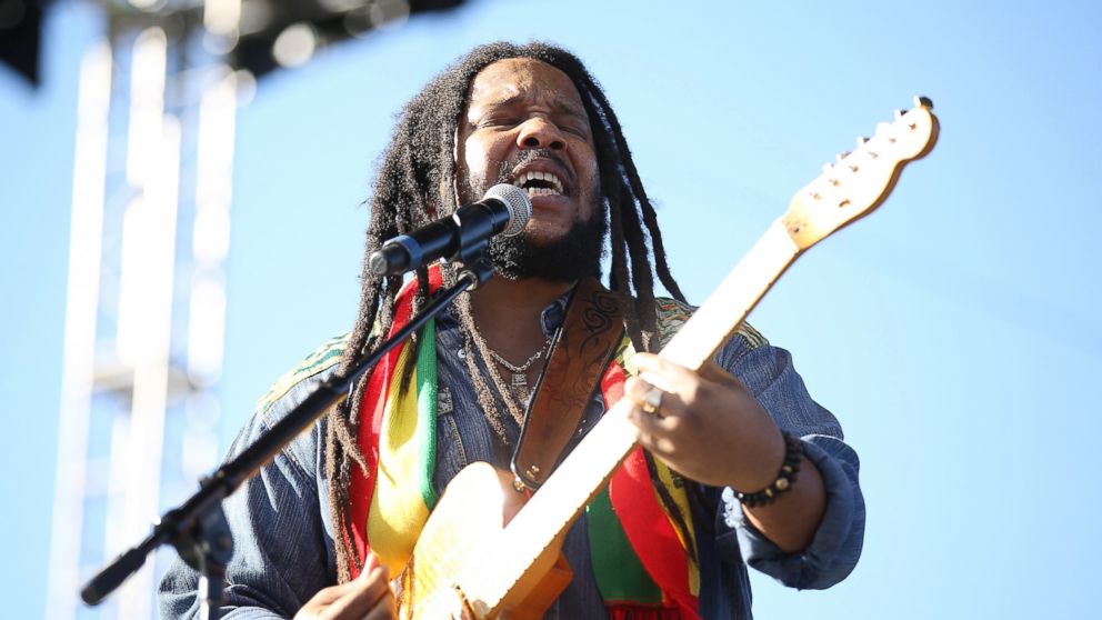 Stephen Marley performs on stage during the Blaze 'N' Glory Festival at San Manuel Amphitheater on June 4, 2016 in San Bernardino, Calif. 