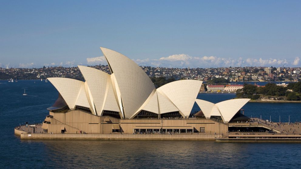 The Sydney Opera House is viewed from Harbour Bridge on Aug. 8, 2010, in Sydney.