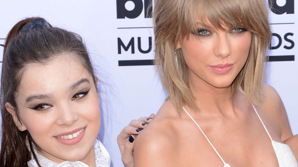 Actress Hailee Steinfeld and musician Taylor Swift attend the 2015 Billboard Music Awards at MGM Grand Garden Arena, on May 17, 2015, in Las Vegas.