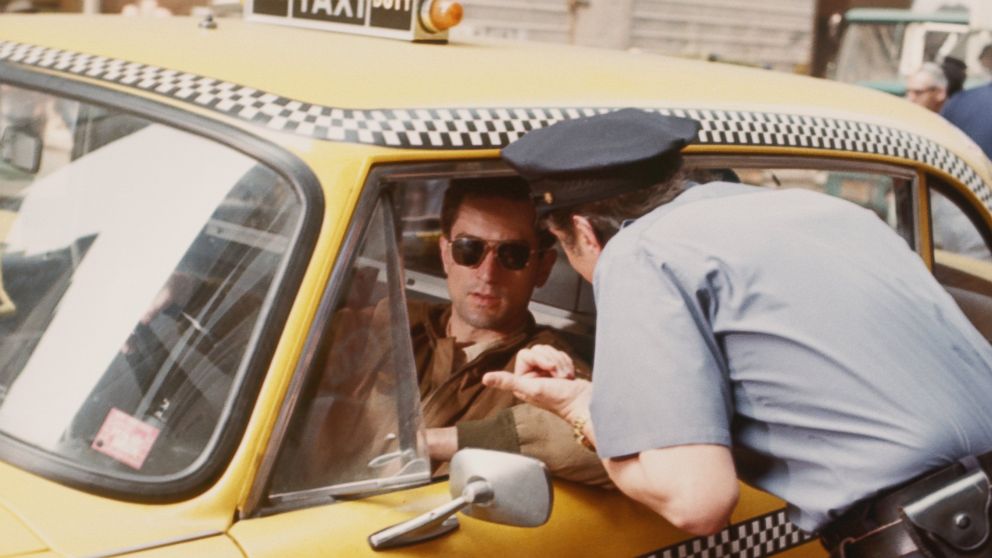 PHOTO: Robert De Niro performs a scene in Taxi Driver directed by Martin Scorsese in 1976 in New York. 