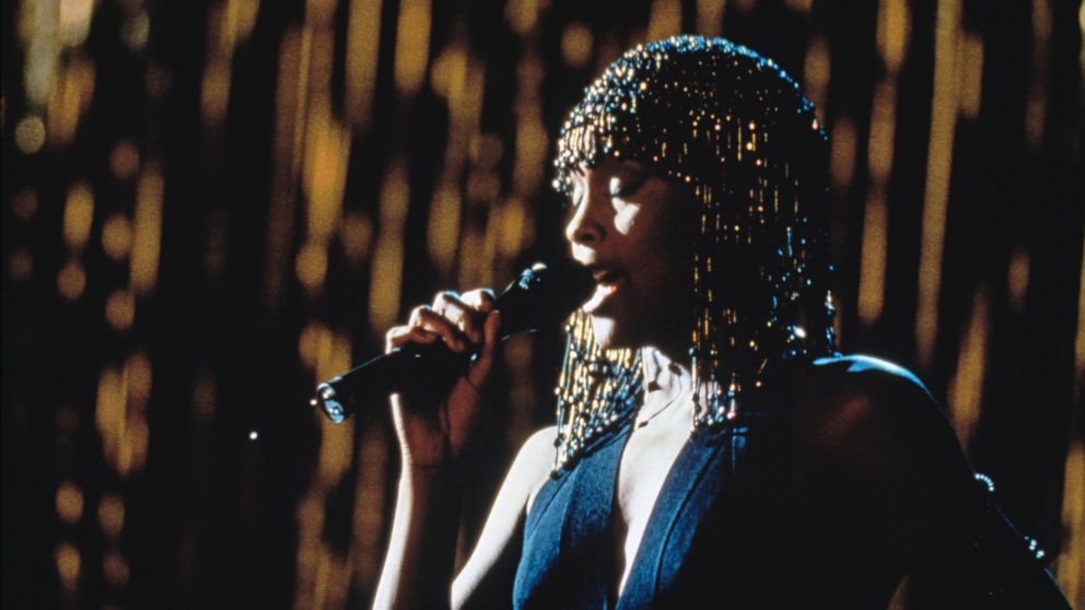 American singer and actress Whitney Houston stars in the film "The Bodyguard," in 1992.