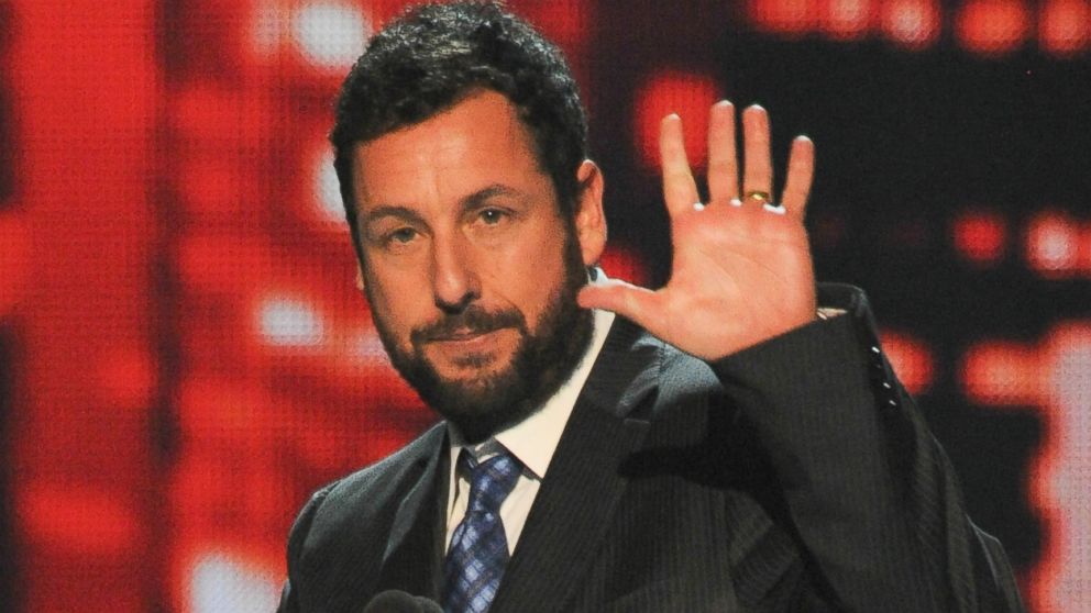 PHOTO: In this file photo, Adam Sandler accepts the Favorite Comedic Movie Actor award onstage at The 40th Annual People's Choice Awards show on Jan. 8, 2014 in Los Angeles.  