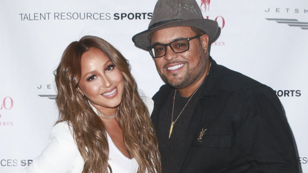 Adrienne Bailon (L) and Israel Houghton attend 2016 ESPYs Talent Resources Sports Luxury Lounge, July 12, 2016 in Los Angeles. 