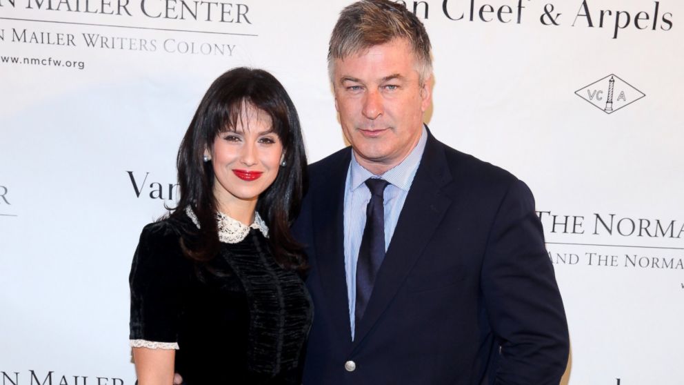 Hilaria and Alec Baldwin are pictured Oct. 27, 2014, in New York City. 