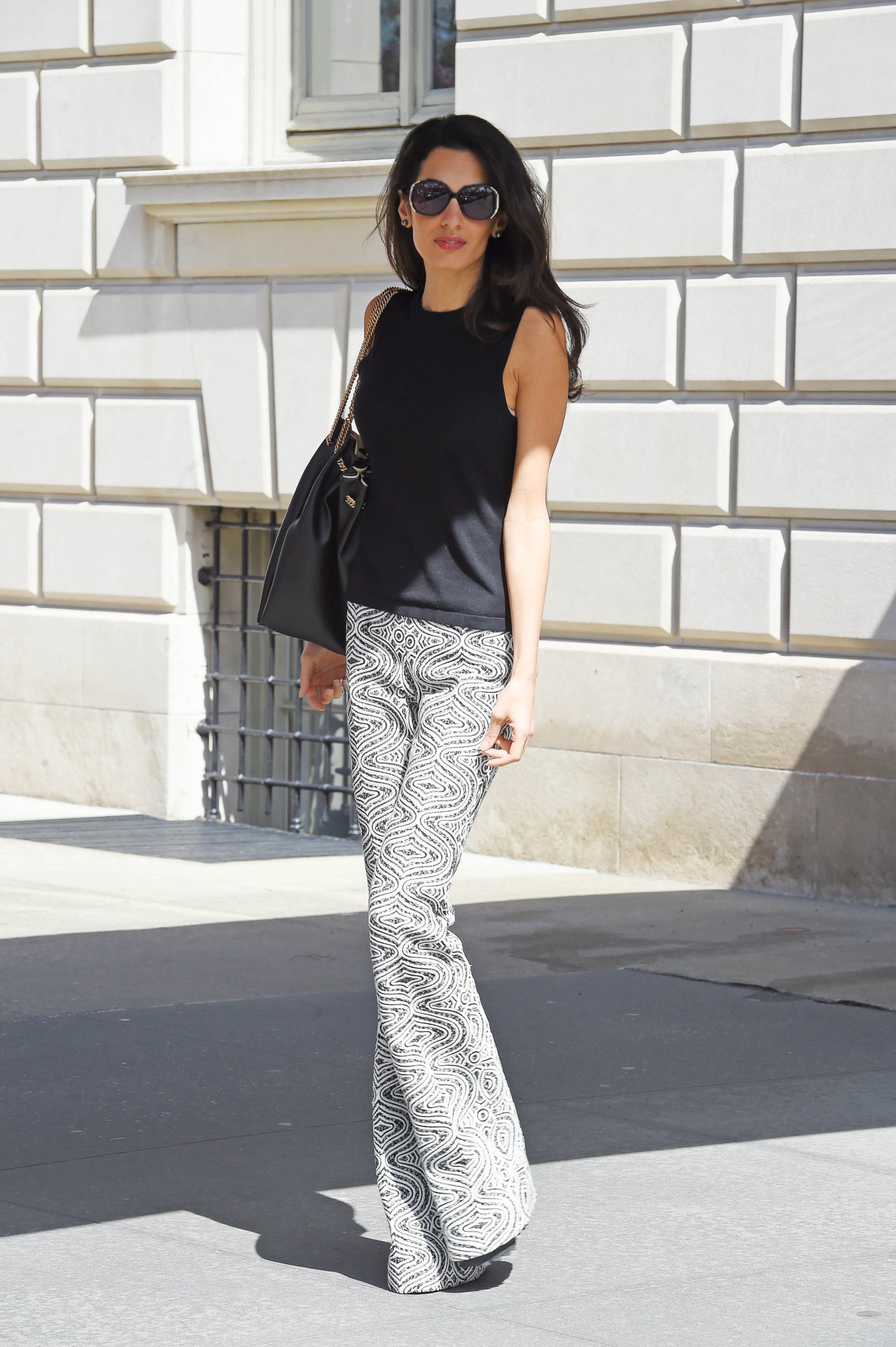 Amal Clooney Stuns in Patterned Pants Picture | All of Amal Clooney's ...