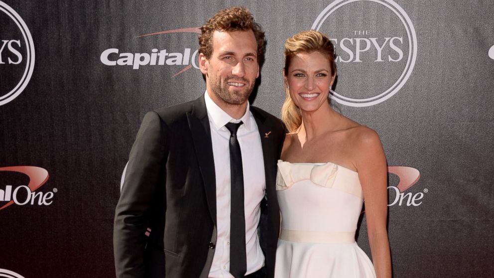 Jarret Stoll and Erin Andrews attend The 2014 ESPYS at Nokia Theatre L.A. Live in this July 16, 2014 file photo in Los Angeles.
