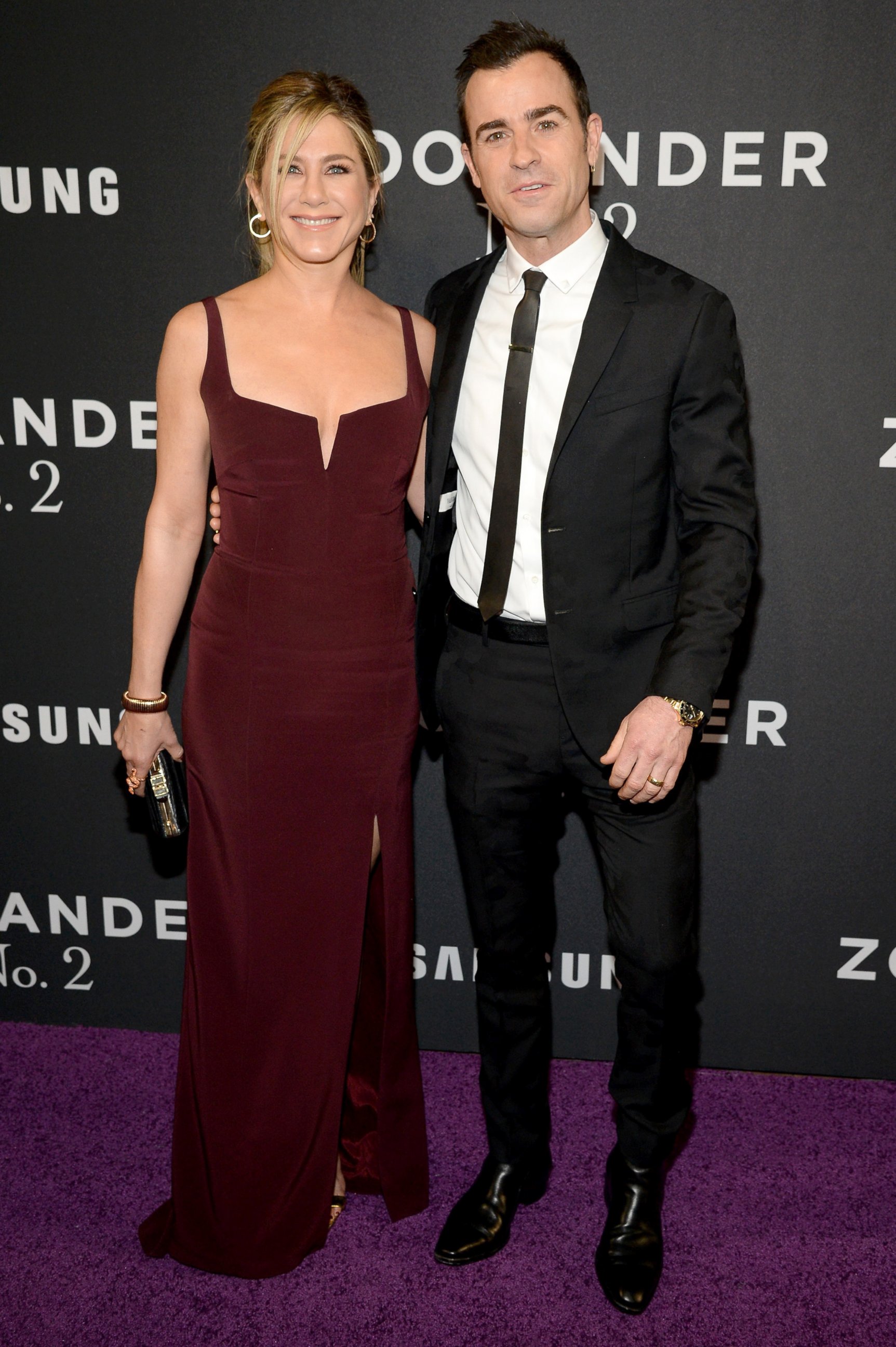 PHOTO: Jennifer Aniston and Justin Theroux attend the "Zoolander 2" World Premiere  at Alice Tully Hall, Feb. 9, 2016, in New York City.
