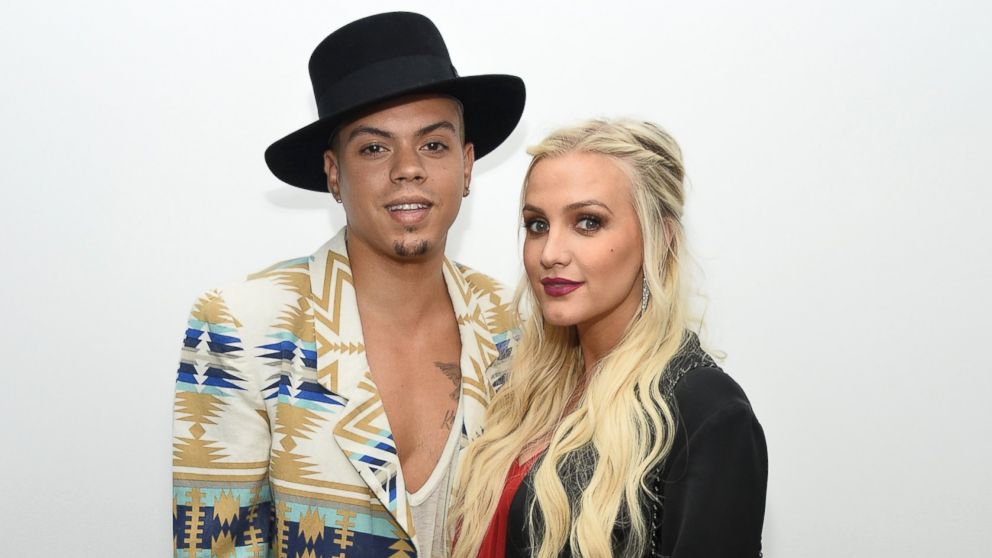 Ashlee Simpson and her husband, Evan Ross attend a special preview of 'The Gleason Project' at ZEFR Warehouse in Venice, Calif., April 23, 2015.  