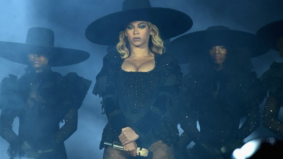 Beyonce performs on stage during "The Formation World Tour" at the Citi Field, June 7, 2016, in the Queens borough of New York.  