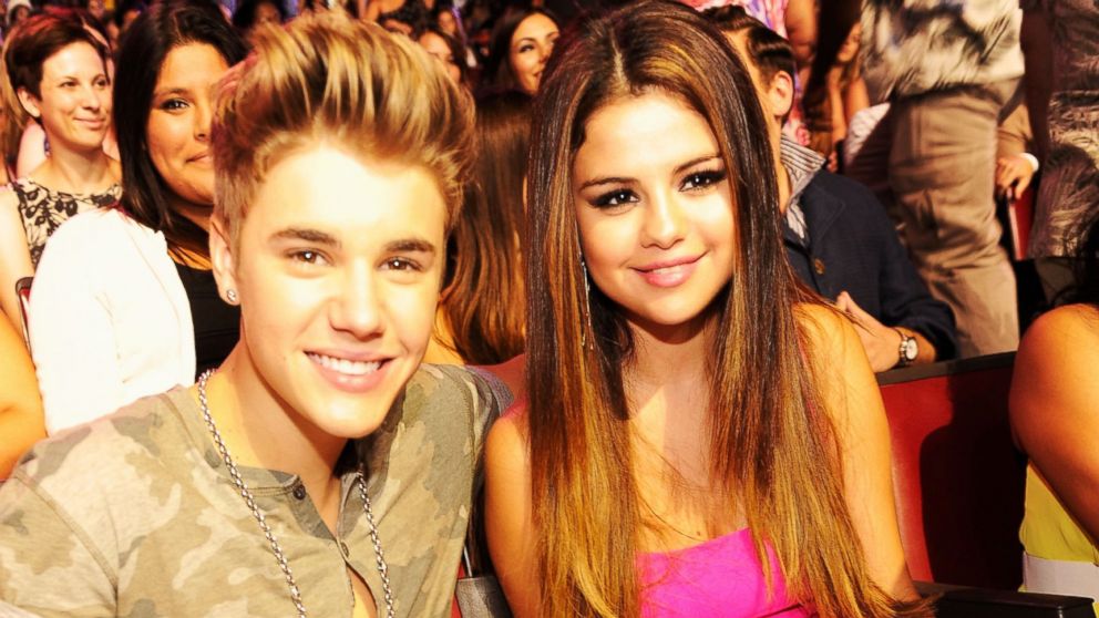 Justin Bieber and Selena Gomez attend the 2012 Teen Choice Awards at Gibson Amphitheatre in Universal City, Calif., July 22, 2012.