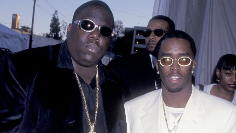 Christopher Wallace aka "Biggie Smalls" and Sean Combs aka "P Diddy" attend 11th Annual Soul Train Music Awards in this March 7, 1997 file photo at the Shrine Auditorium in Los Angeles.