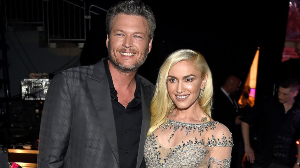 PHOTO: Singers Blake Shelton, left, and Gwen Stefani attend the 2016 Billboard Music Awards at T-Mobile Arena, May 22, 2016 in Las Vegas.