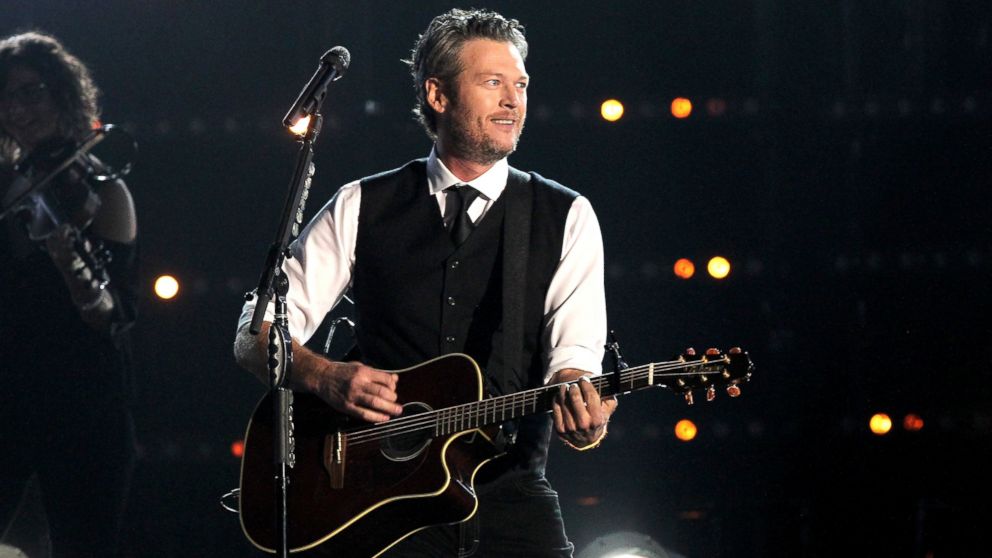 Blake Shelton performs onstage at the 49th annual CMA Awards at the Bridgestone Arena, Nov. 4, 2015, in Nashville.