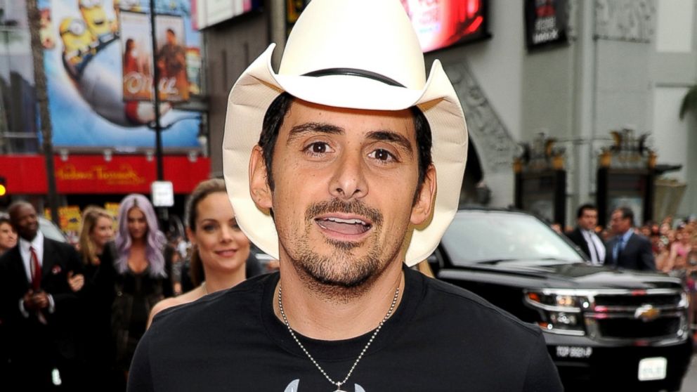 Brad Paisley attends the premiere of Disney's "Planes: Fire & Rescue" at the El Capitan Theatre, July 15, 2014, in Hollywood, Calif.