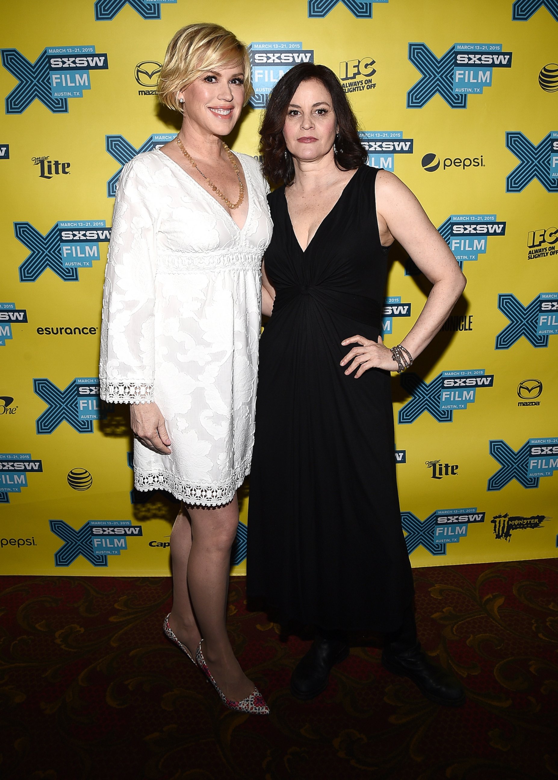 PHOTO: Actress Molly Ringwald and actress Ally Sheedy attend "The Breakfast Club" 30th Anniversary Restoration world premiere during the 2015 SXSW Music, Film + Interactive Festival at the Paramount Theatre, March 16, 2015, in Austin, Texas. 