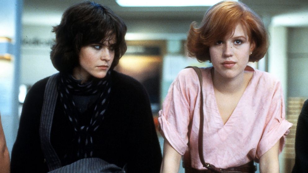 PHOTO: Ally Sheedy and Molly Ringwald in a scene from the film 'The Breakfast Club', 1985.