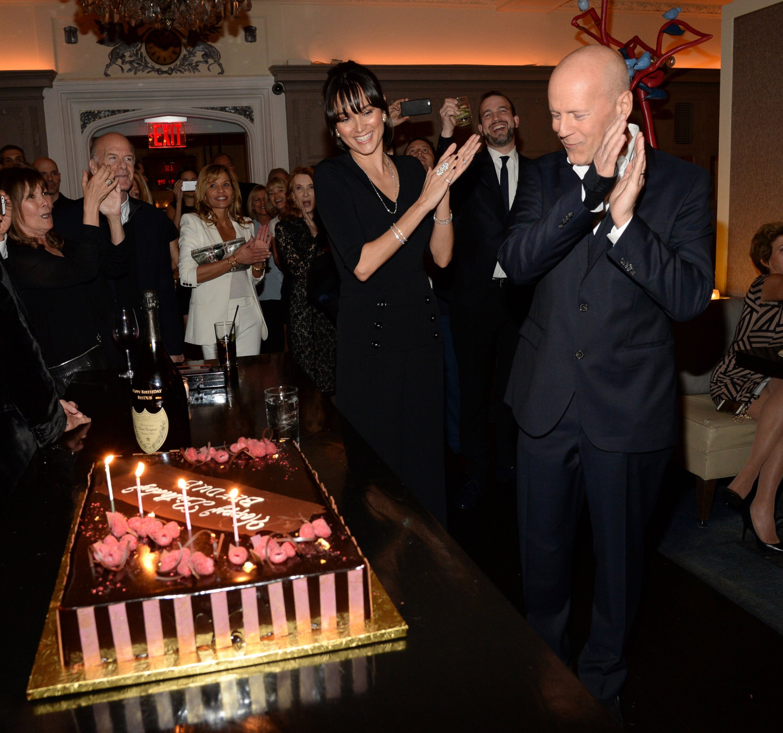 PHOTO: Emma Heming Willis and Bruce Willis celebrate Bruce Willis' 60th birthday at Harlow