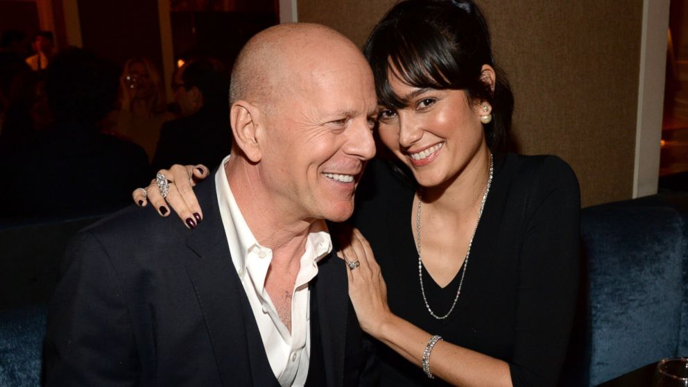 Bruce Willis and Emma Heming Willis celebrate Bruce Willis' 60th birthday at Harlow in New York, March 21, 2015.