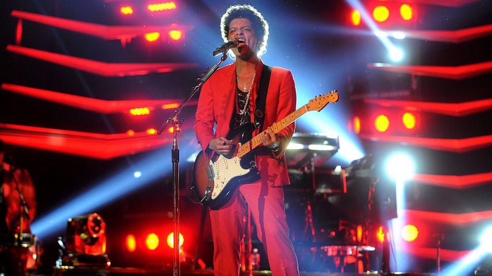 Bruno Mars performs at Prudential Center, July 1, 2013, in Newark, New Jersey. 