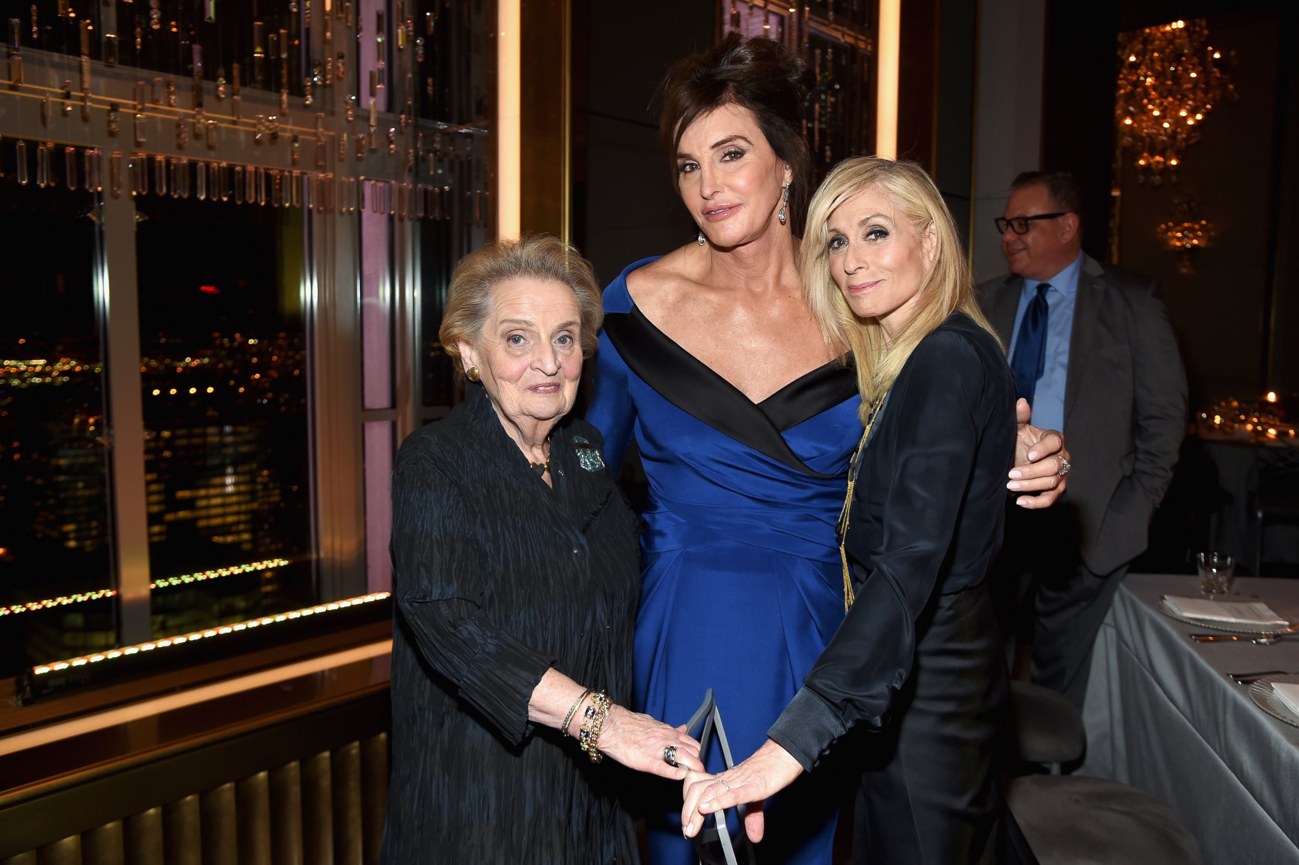 PHOTO: Madeline Albright, Caitlyn Jenner and Judith Light attend the 2015 Glamour Women of The Year Awards dinner hosted by Cindi Leive at The Rainbow Room, Nov. 9, 2015 in New York.  